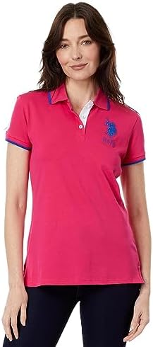 U.S. Polo Assn. USPA Triple Crown Polo Shirt Pink Peacock SM U.S. Polo Assn.