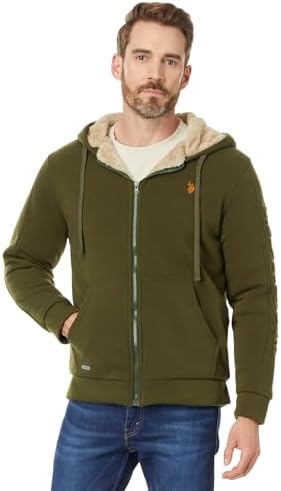 U.S. Polo Assn. Men's USPA Embossed Wordmark Sherpa Hoodie U.S. Polo Assn.