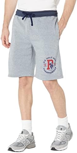 U.S. Polo Assn. Fleece Shorts w/Contrast Heather Light Gray LG U.S. Polo Assn.