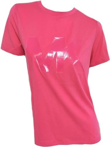 Michael Kors Women's Cotton Logo T-Shirt, Electric Pink, (M), Medium MICHAEL Michael Kors