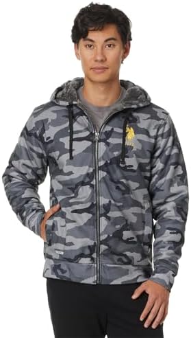 U.S. Polo Assn. Men's USPA Camo Full Zip Sherpa Hoodie U.S. Polo Assn.