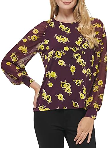 Calvin Klein Womens Sportswear Blouse,AUB Combo 2,Large Calvin Klein