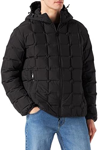 Armani Exchange Men's Real Down Box-Quilted Jacket A｜X Armani Exchange