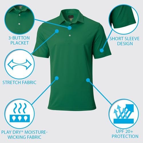 Greg Norman Men's Freedom Micro Pique Polo Greg Norman