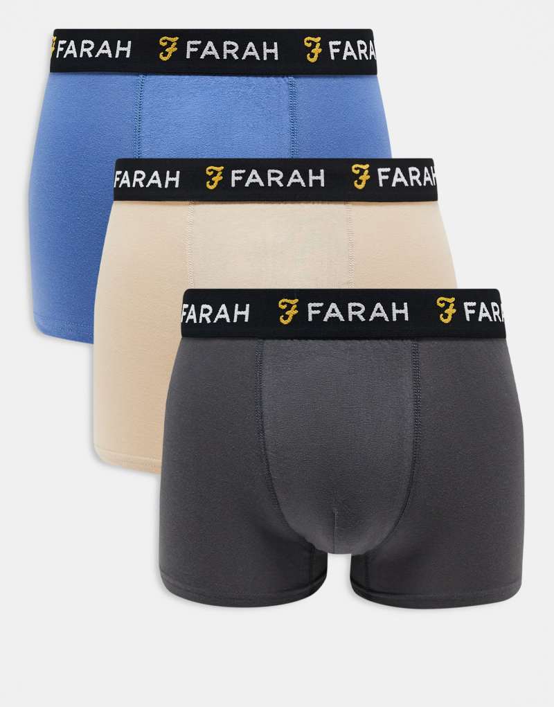 Farah 3pack boxers in multi Farah