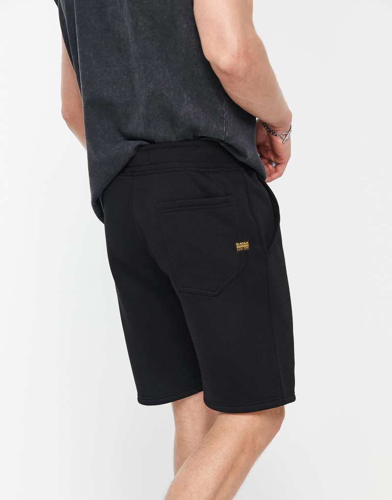 G-Star core sweat shorts in black G-Star Raw