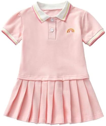 SANGTREE Toddler Baby Girls Pleated Polo Dress, 9 Months - 5 Years Sangtree