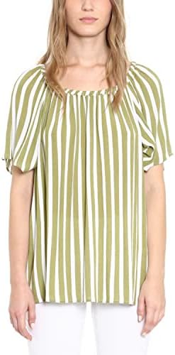 Michael Michael Kors Striped Top Light SAGE MICHAEL Michael Kors