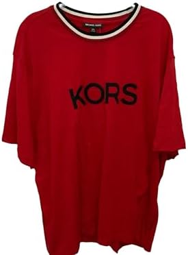 Michael Kors Men Kors Logo Crewneck Short Sleeve Shirt 3XL Red MICHAEL Michael Kors