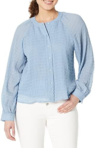 Calvin Klein Womens Sportswear Blouse,Dusk,Large Calvin Klein