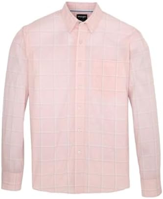 Wrangler Mens Cody Johnson Pink Long Sleeve Shirt Wrangler