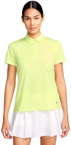 Nike Women's Victory Dri-Fit Golf Polo (US, Alpha, X-Large, Regular, Regular, Lemon Twist) Nike