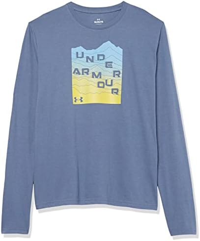 Under Armour Boys' Outdoor Long Sleeve Tee, Stylish Crew Neckline, Cute Full Fit Under Armour