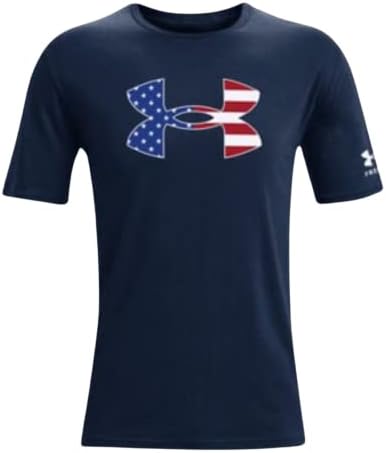 Under Armour UA Freedom Logo (US, Alpha, Medium, Regular, Regular, Academy Blue (408)/White) Under Armour