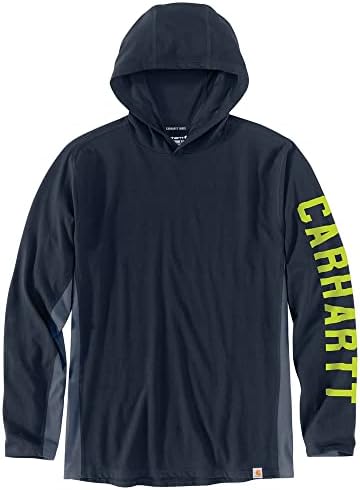 Carhartt Men's Force Relaxed Fit Midweight Long-Sleeve Logo Graphic Hooded T-Shirt 105481 Carhartt