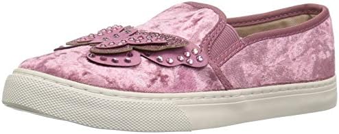 The Children's Place Girl's Toddler Glitter Butterfly Velvet Slip on Sneakers The Children"s Place