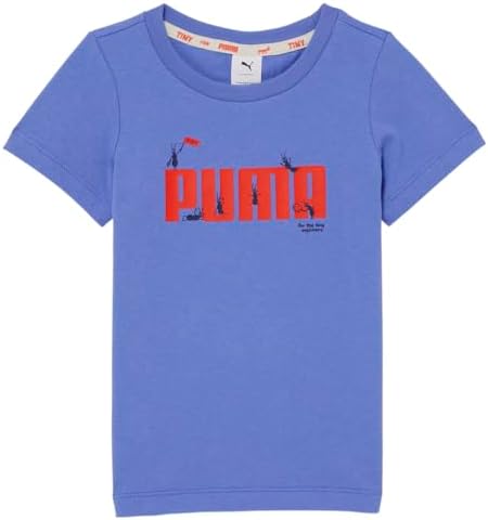 PUMA Infant Boys Tiny X Graphic Crew Neck Short Sleeve Casual Tops Casual - Blue Puma