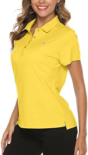 Gopune Women's Golf Polo Shirts Lightweight Quick Dry 4 Buttons Short Sleeve Shirts for Tennis Gopune