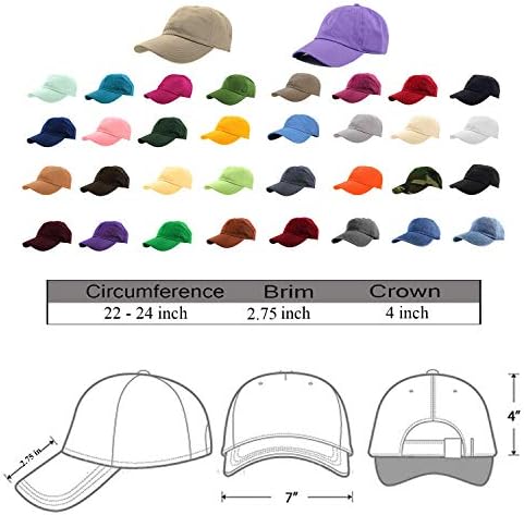 Gelante Baseball Cap Dad Hat 100% Cotton Polo Style Plain Blank Adjustable Size Gelante