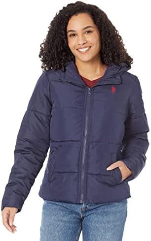 U.S. Polo Assn. Basic Puffer Jacket for Women - Warm & Lightweight Coat, Water-Resistant Cold Weather Coat U.S. Polo Assn.