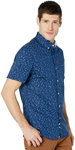 U.S. Polo Assn. mens Short Sleeve Slim Fit Print Woven Shirt U.S. Polo Assn.