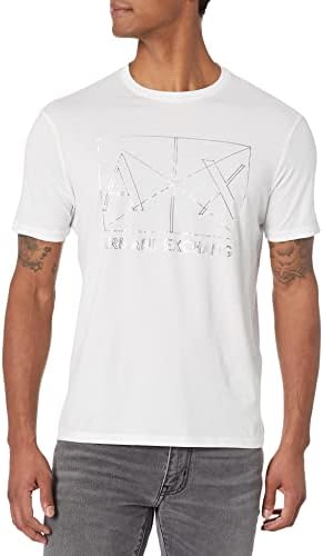 Armani Exchange Men's Lines Logo Slim Fit T-Shirt A｜X Armani Exchange