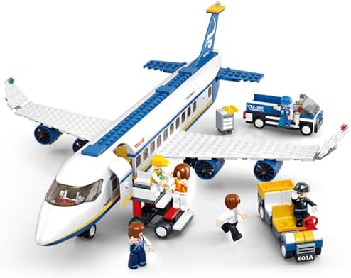 Building Blocks City Airplane Station Toy for 6-12 Years Old Boys,City Airport Building Kits Kids Toys STEM Learning Building Bricks Helicoper Birthday Gift for 6-12 Children (463 Pieces) ENHANA