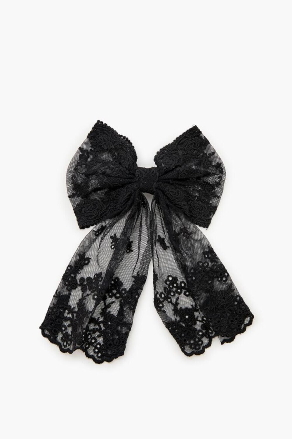 Embroidered Bow Hair Barrette Forever21