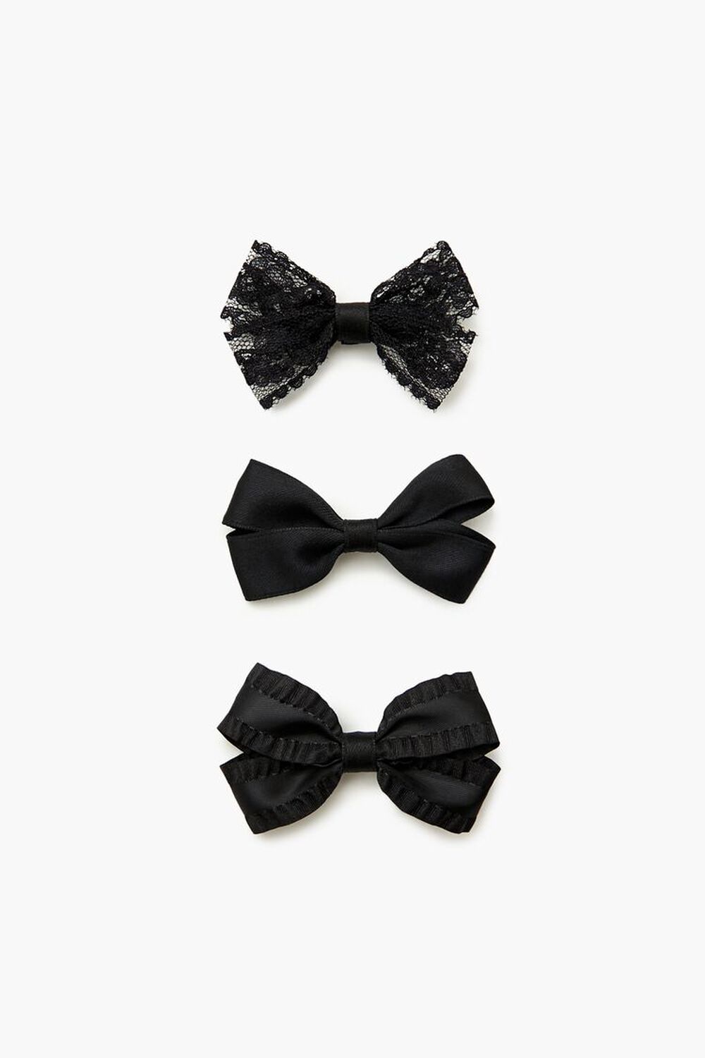 Ribbon Bow Hair Clip Set Forever21