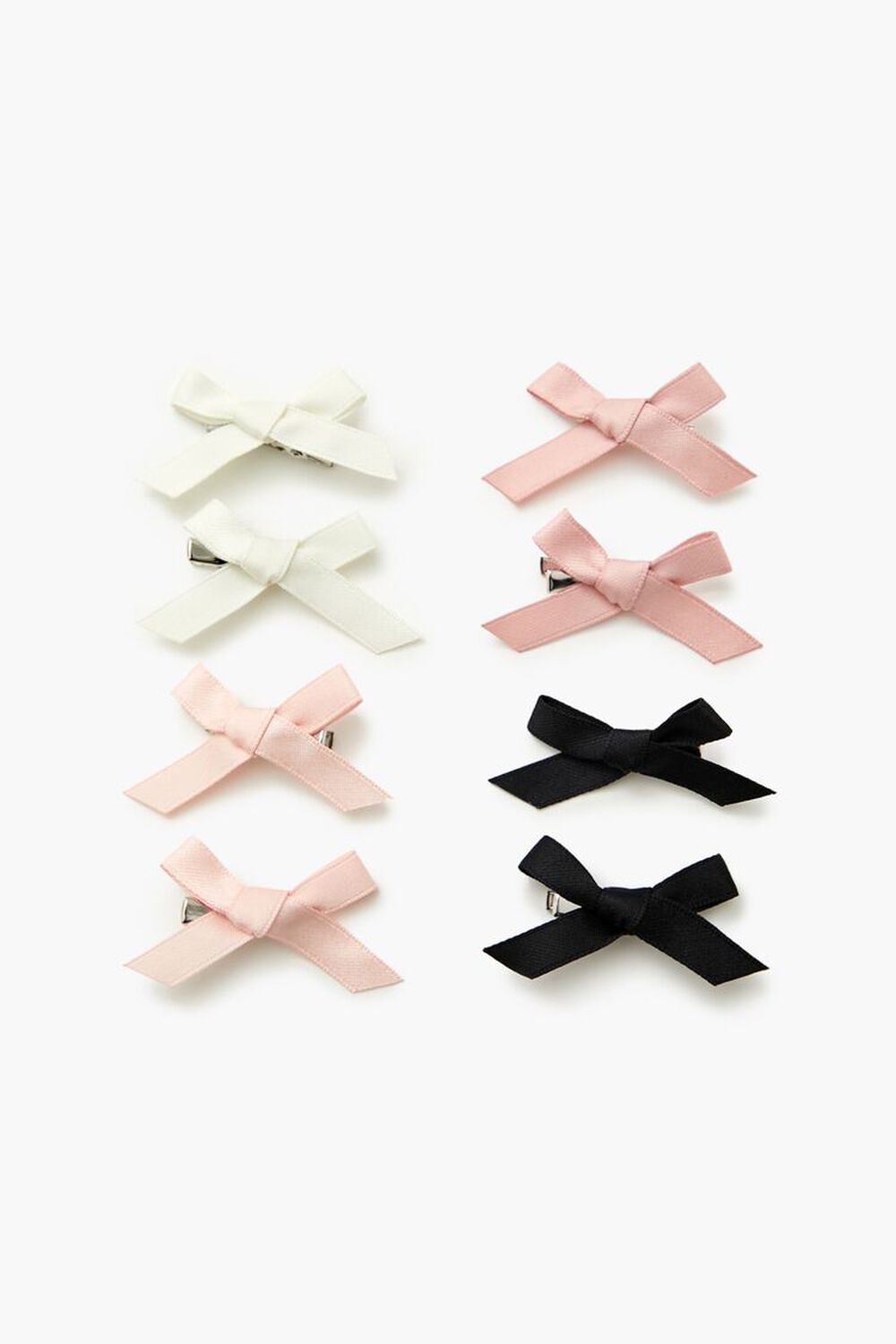 Ribbon Bow Hair Clip Set Forever21