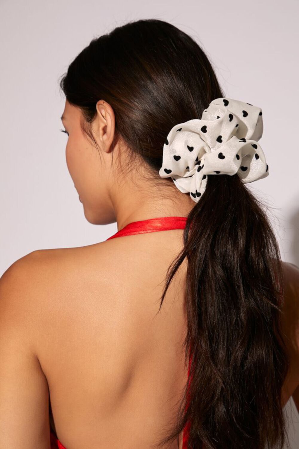 Ruched Heart Hair Scrunchie Forever21