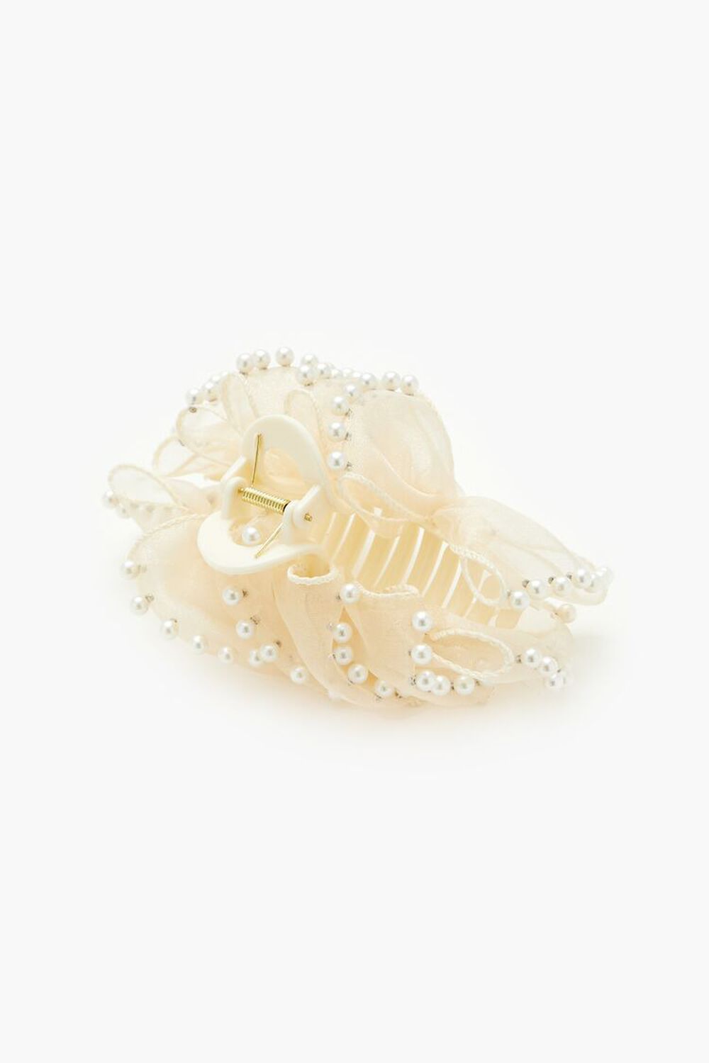 Faux Pearl Ribbon Claw Hair Clip Forever21