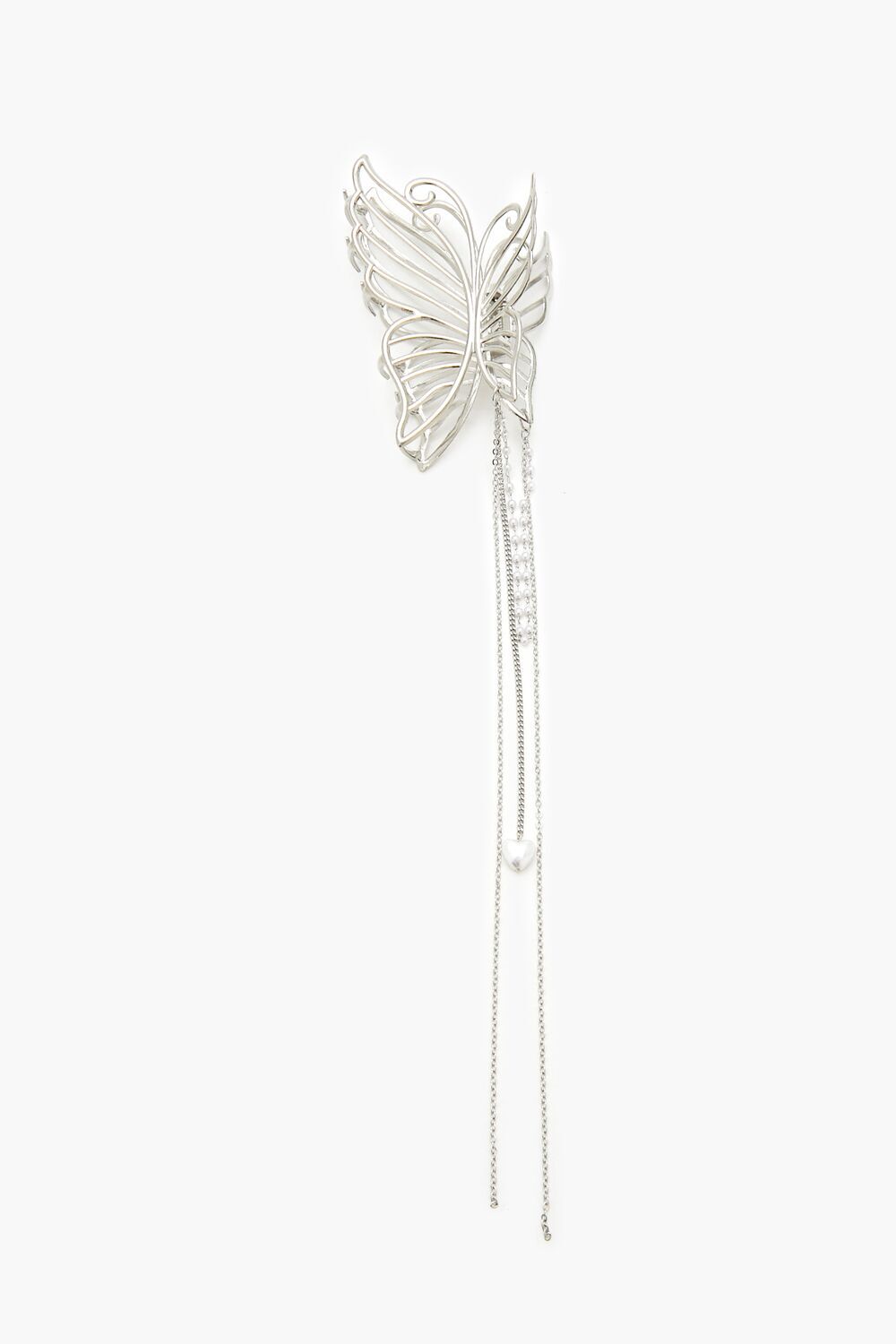 Faux Pearl Butterfly Hair Clip Forever21