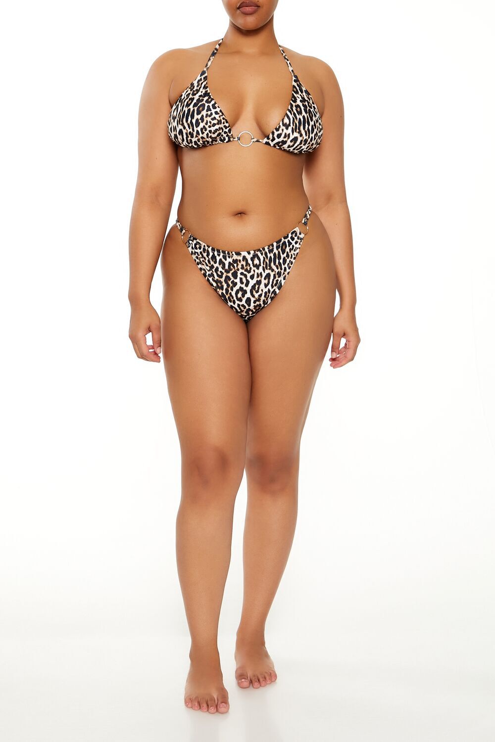 Plus Size Leopard Bikini Bottoms Forever21