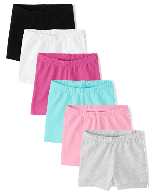 Toddler Girls Cartwheel Shorts 6-Pack The Children`s Place