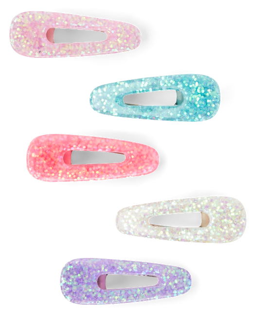 Girls Glitter Hair Clip 5-Pack The Children`s Place