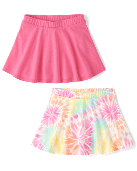 Toddler Girls Rainbow Tie Dye Skort 2-Pack The Children`s Place