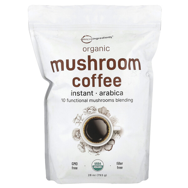 Organic Instant Mushroom Coffee, 28 oz (793 g) Micro Ingredients