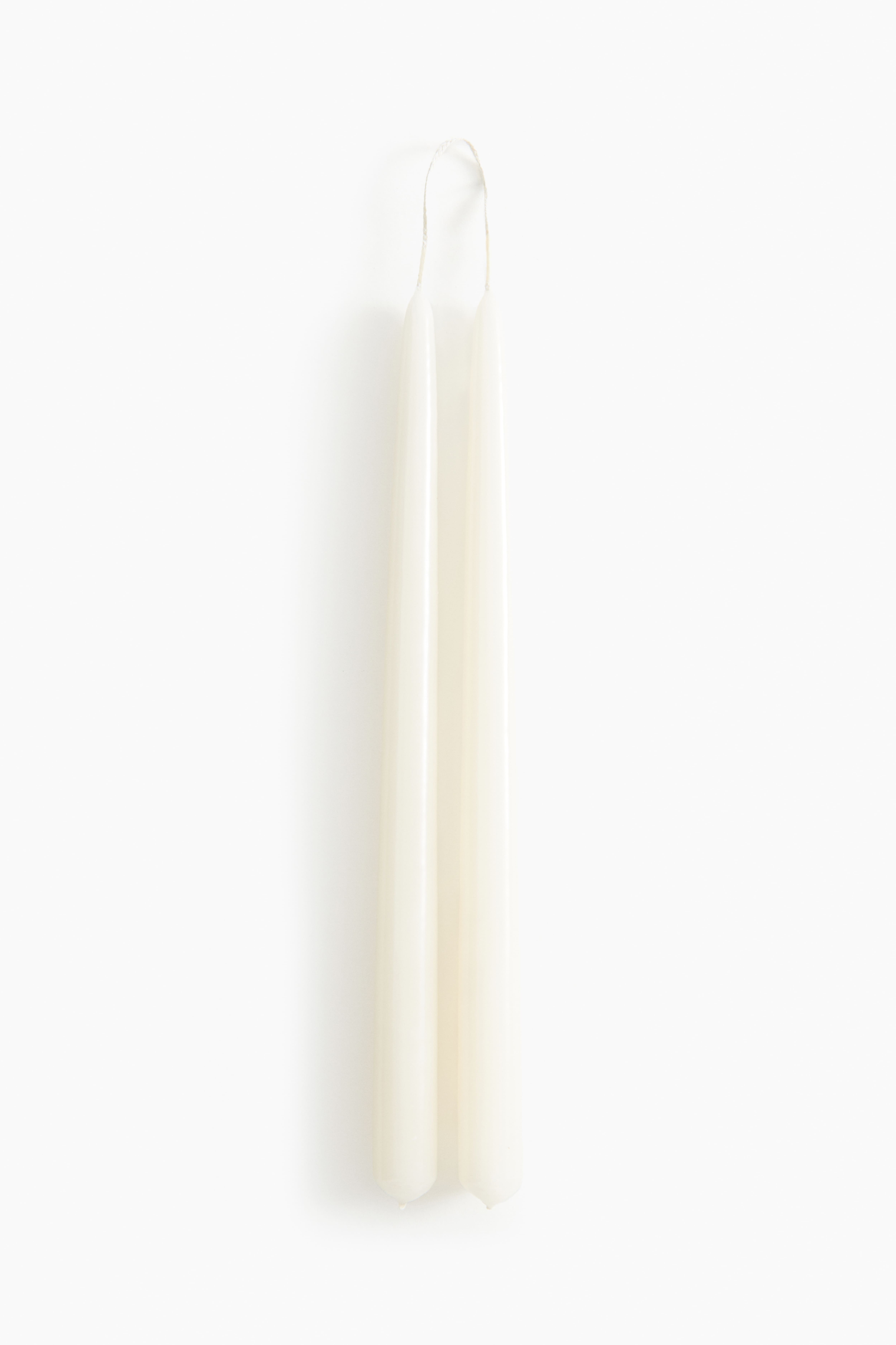 2-pack Glossy Taper Candles H&M