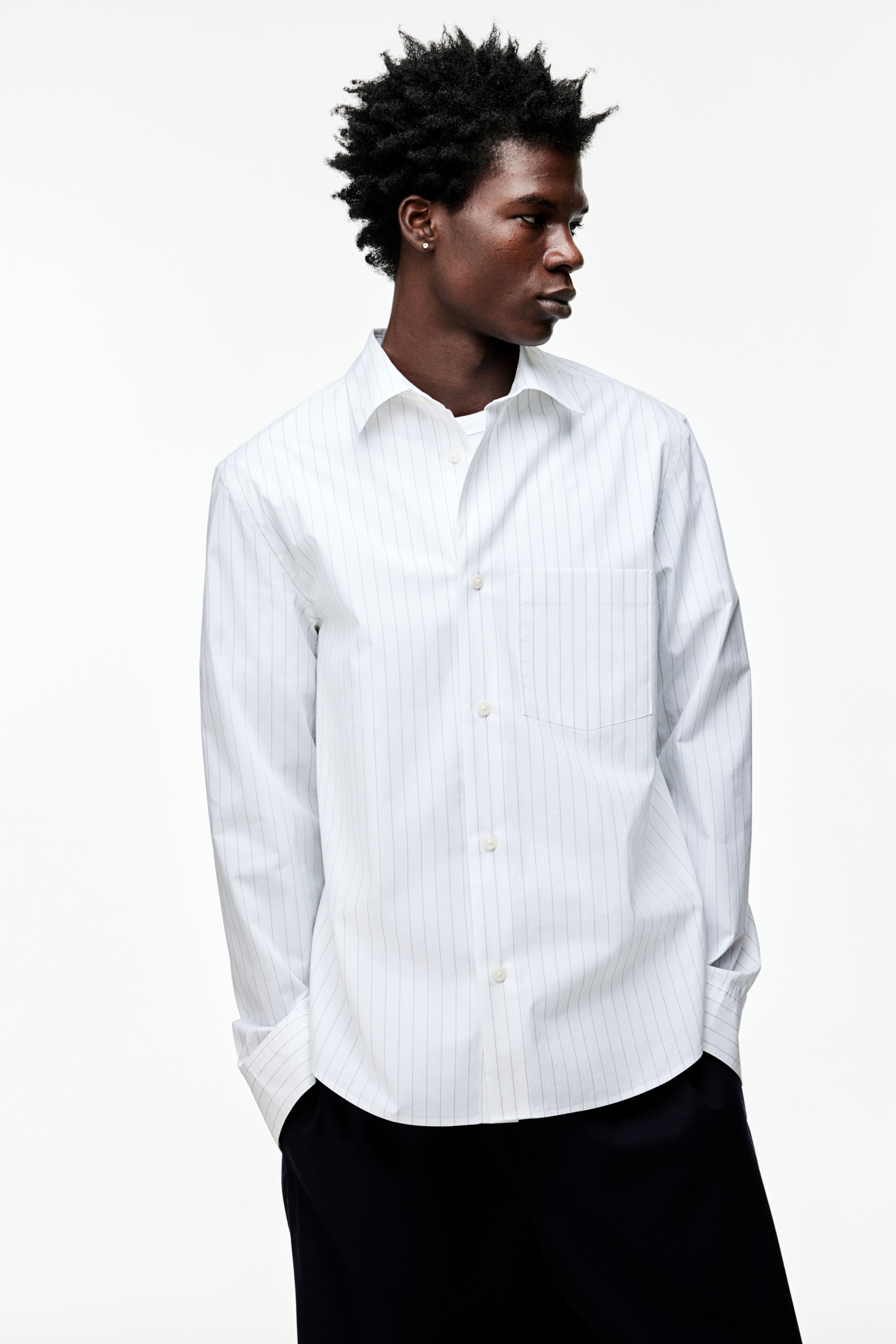 Regular Fit Poplin Shirt H&M