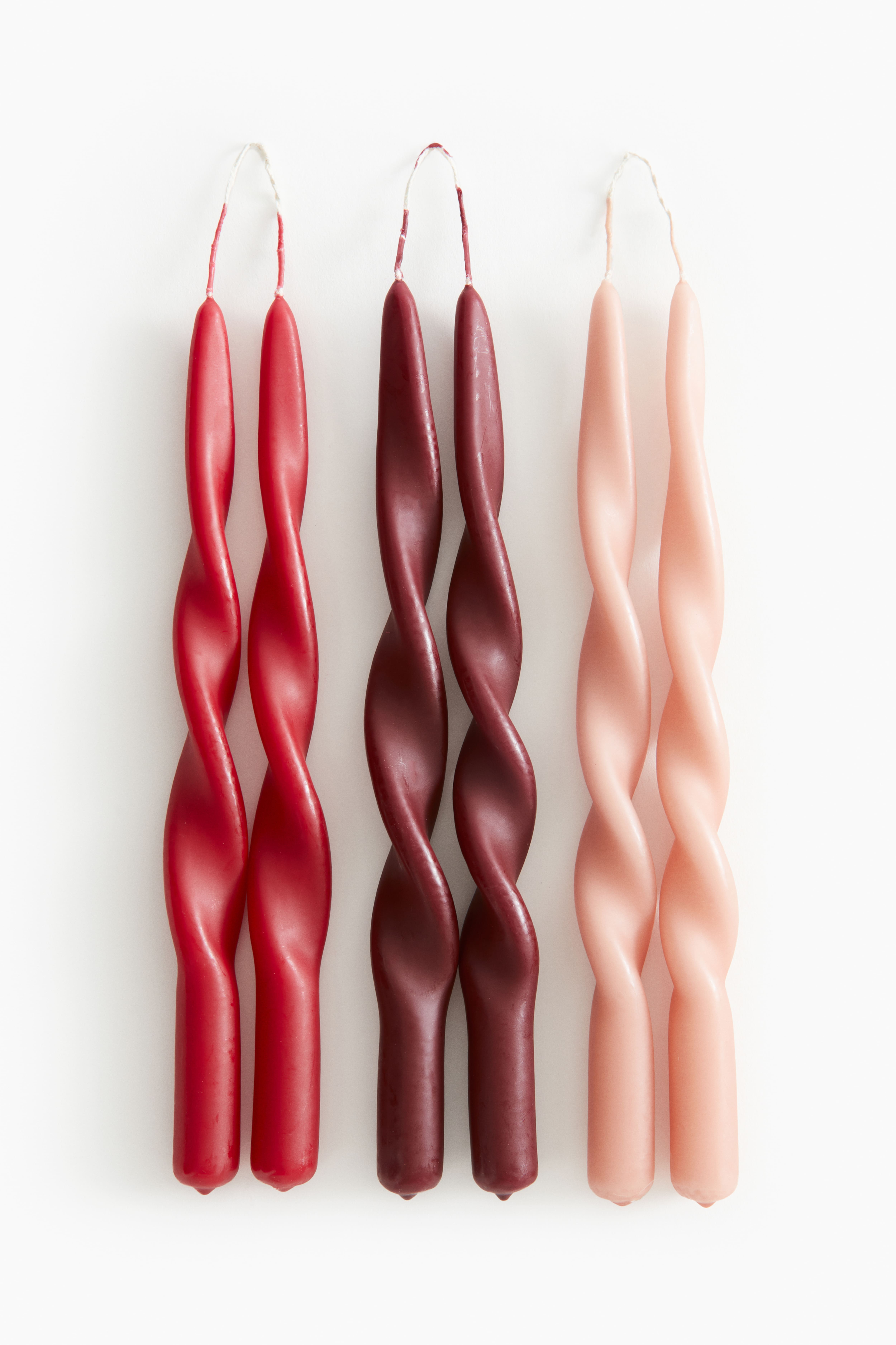 6-pack Spiral Taper Candles H&M