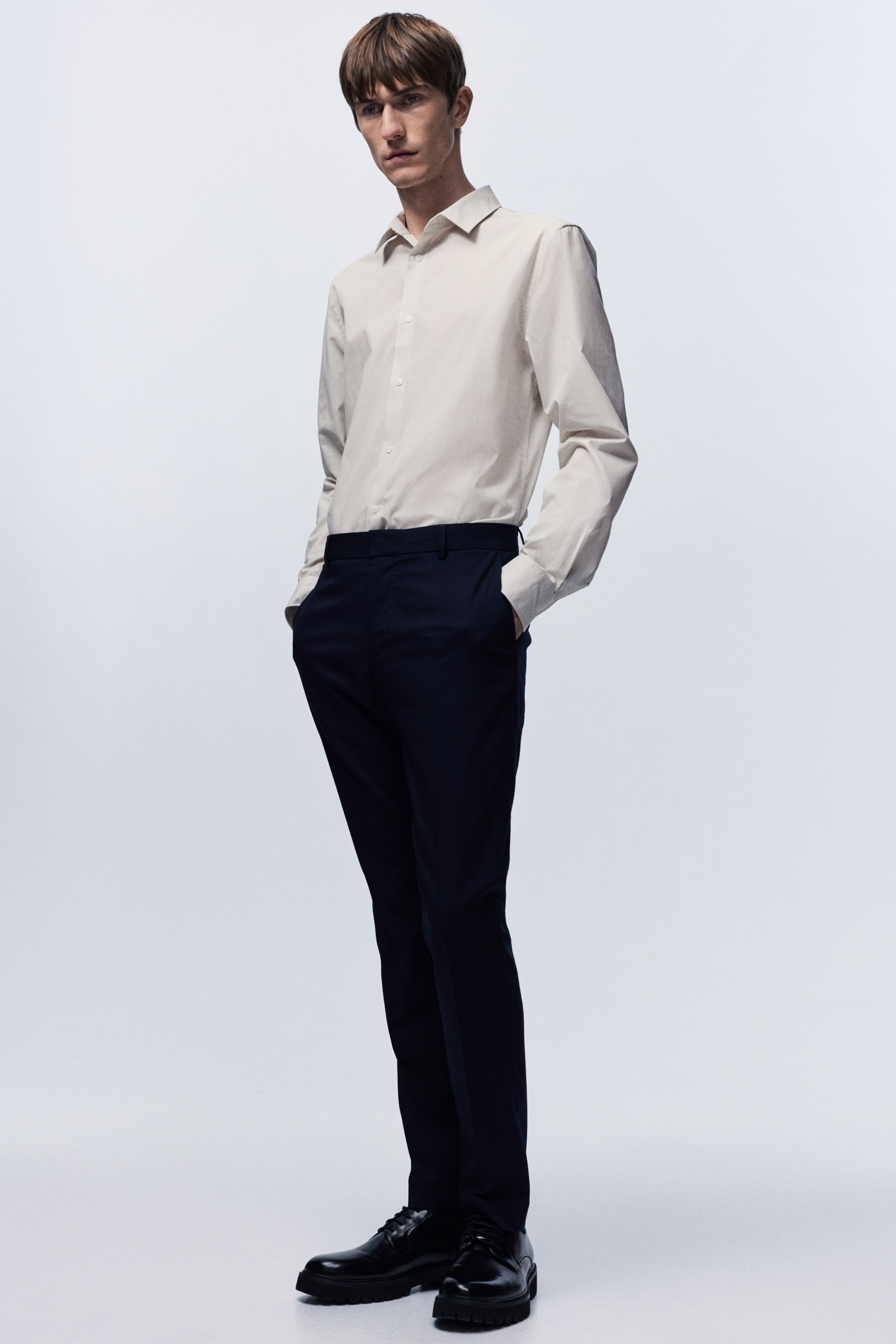 Slim Fit Easy-iron Shirt H&M