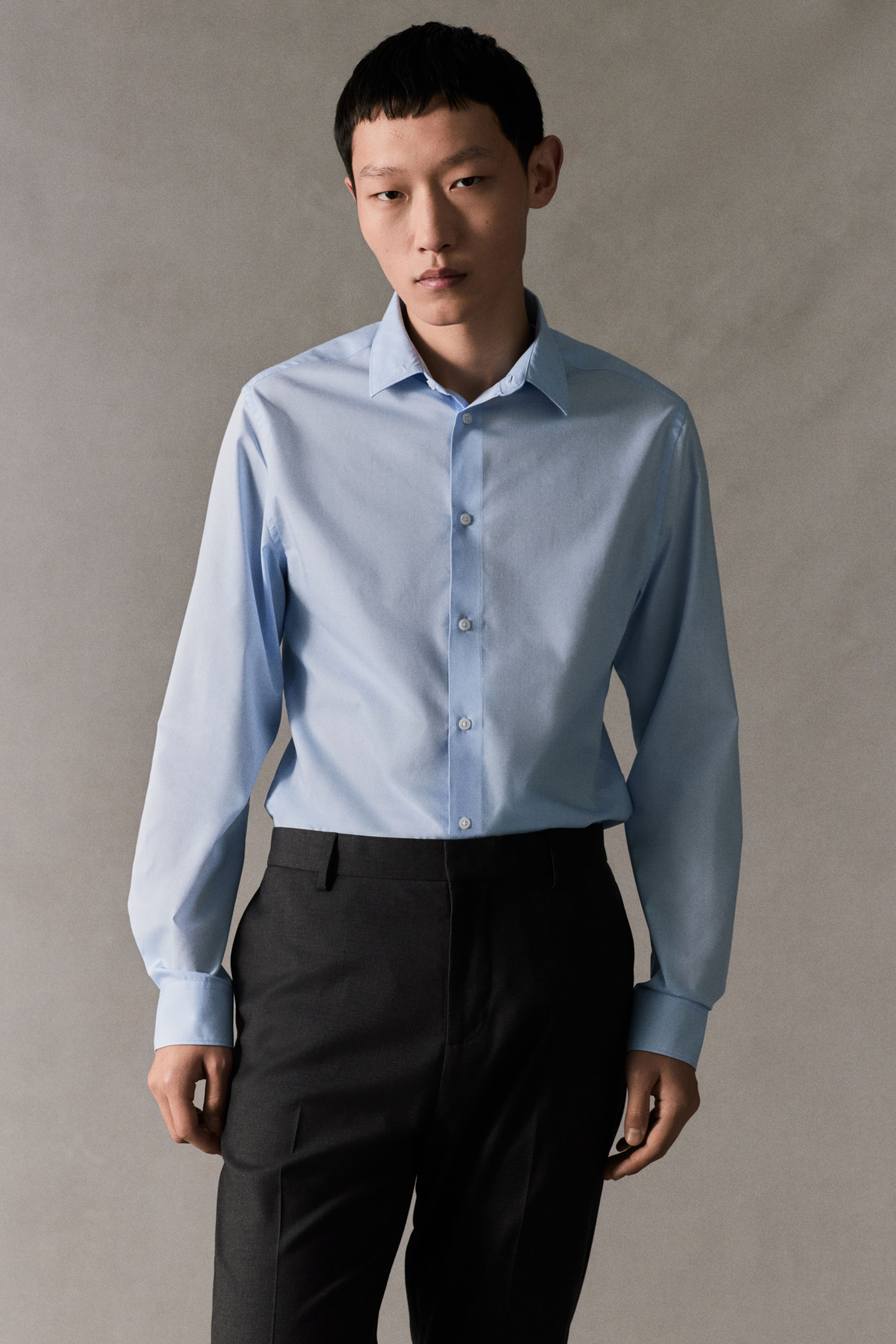 Slim Fit Easy-iron Shirt H&M