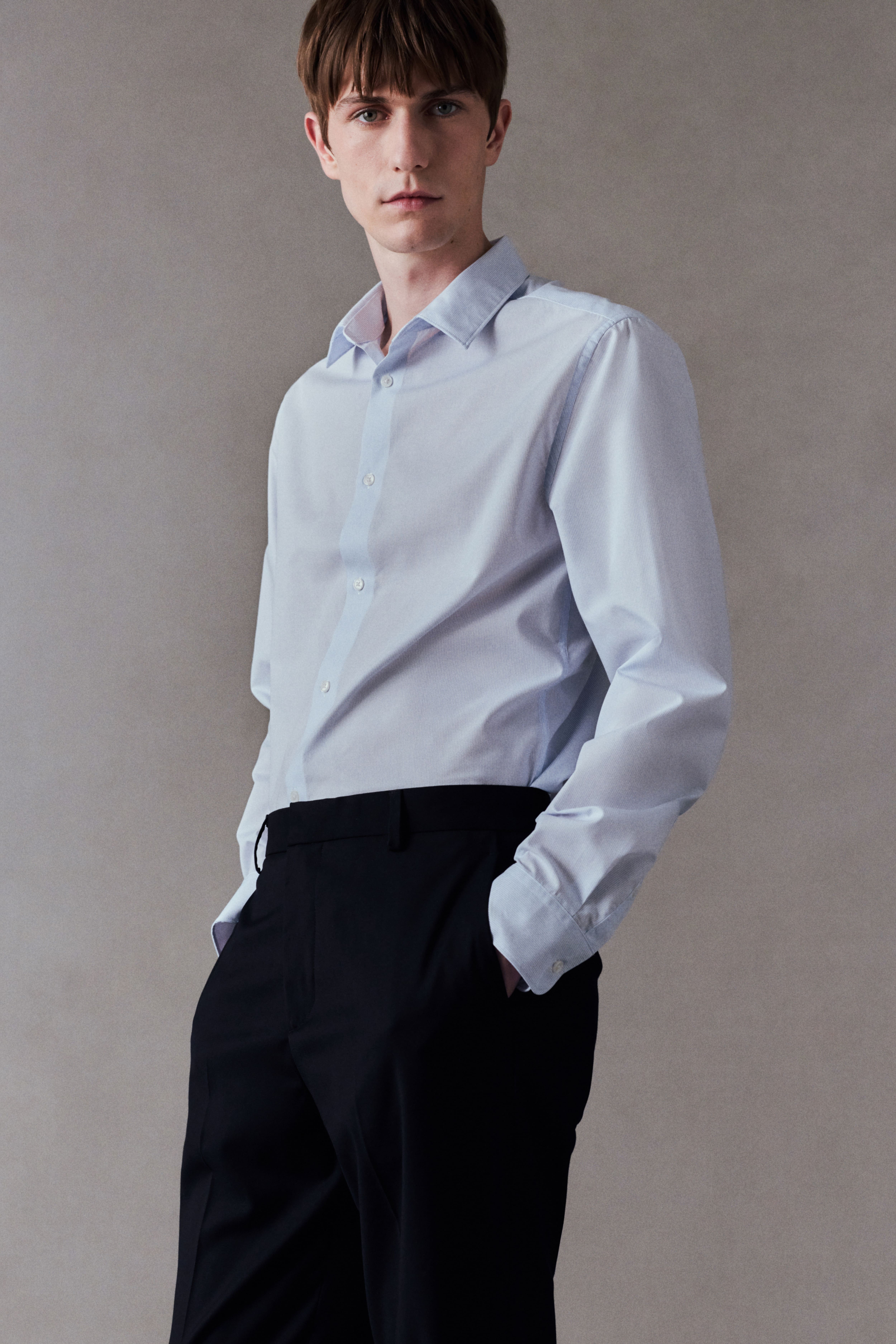 Slim Fit Easy-iron Shirt H&M