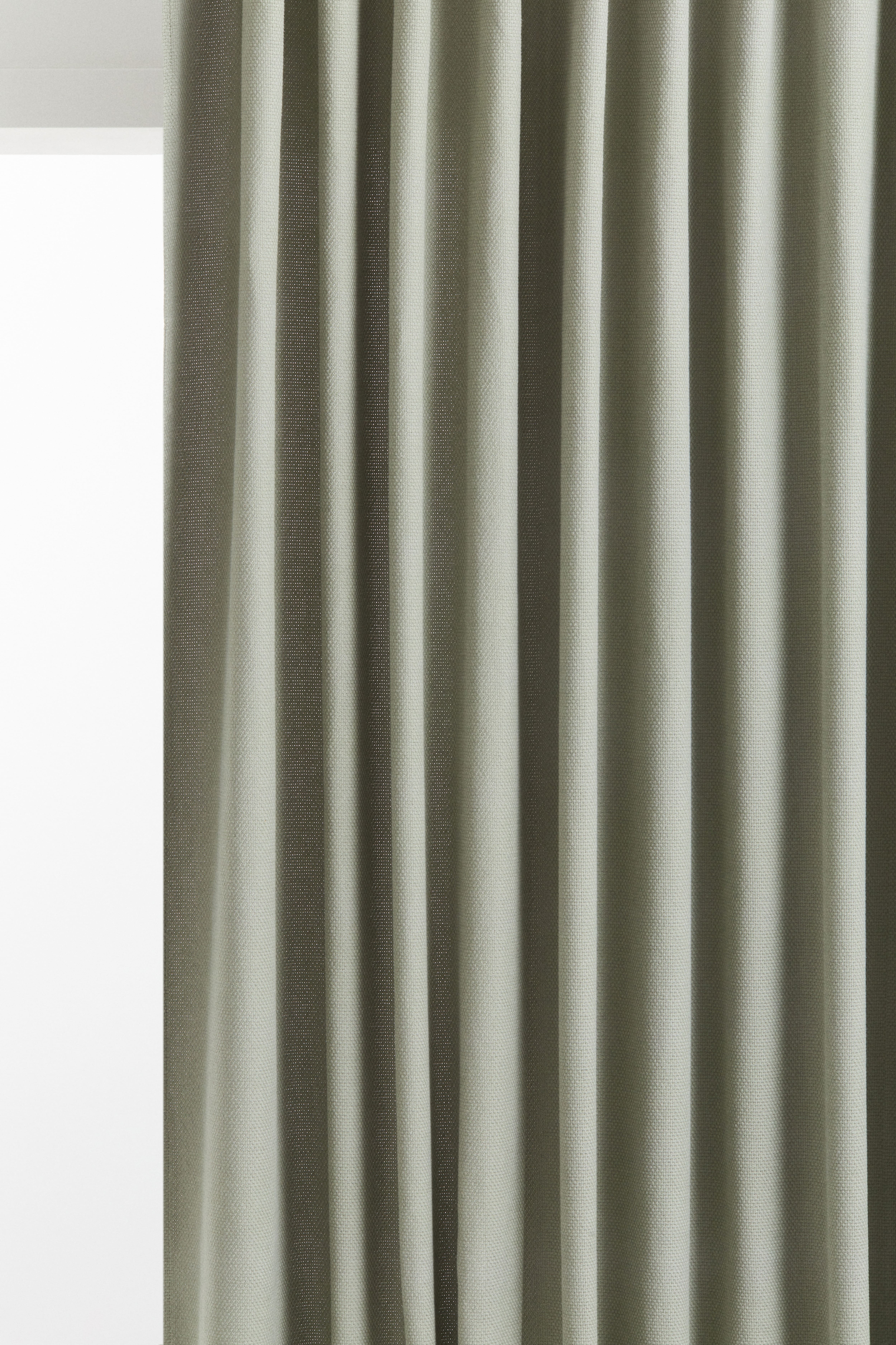 Single-pack Wide Cotton Curtain Panel H&M