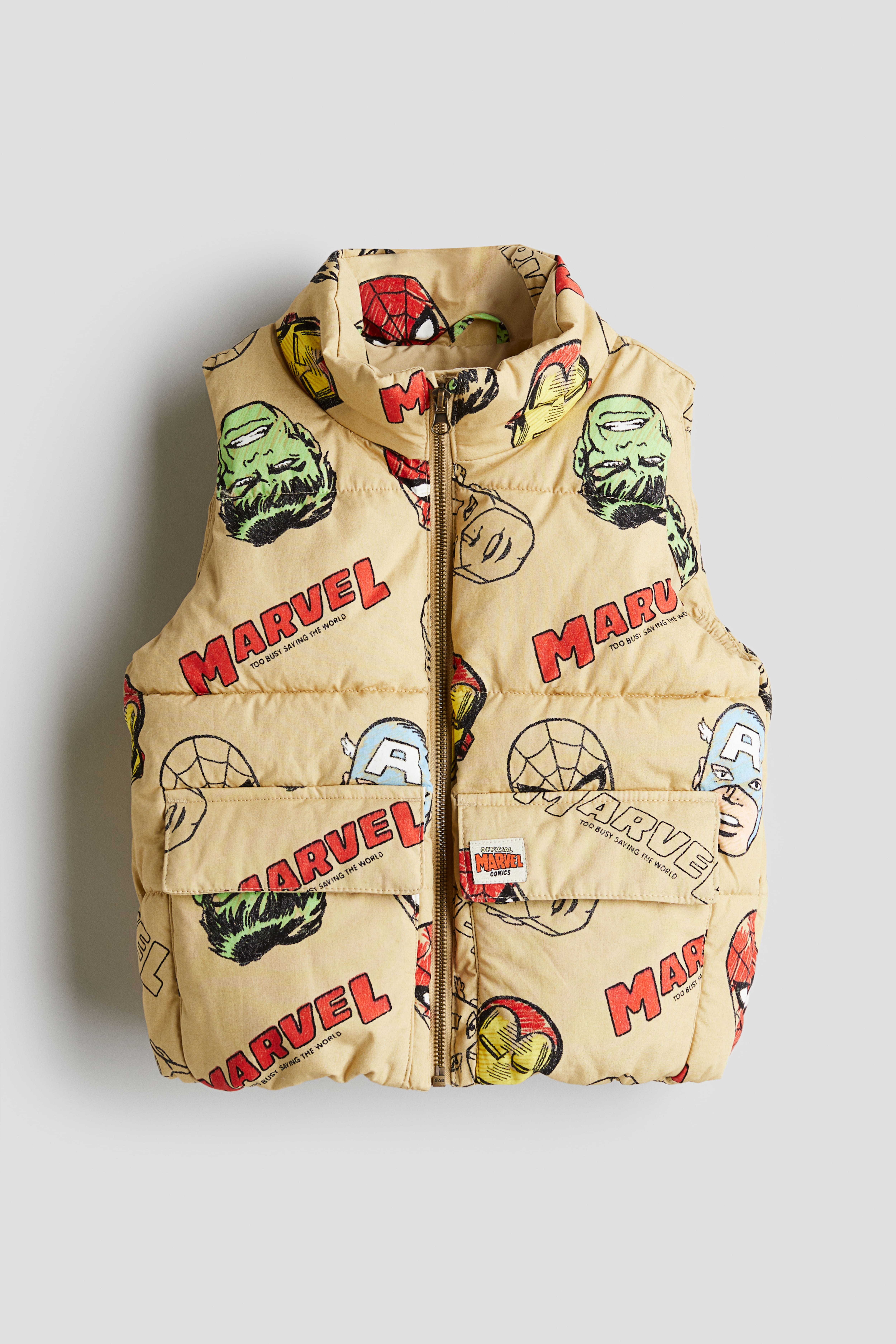 Patterned Puffer Vest H&M