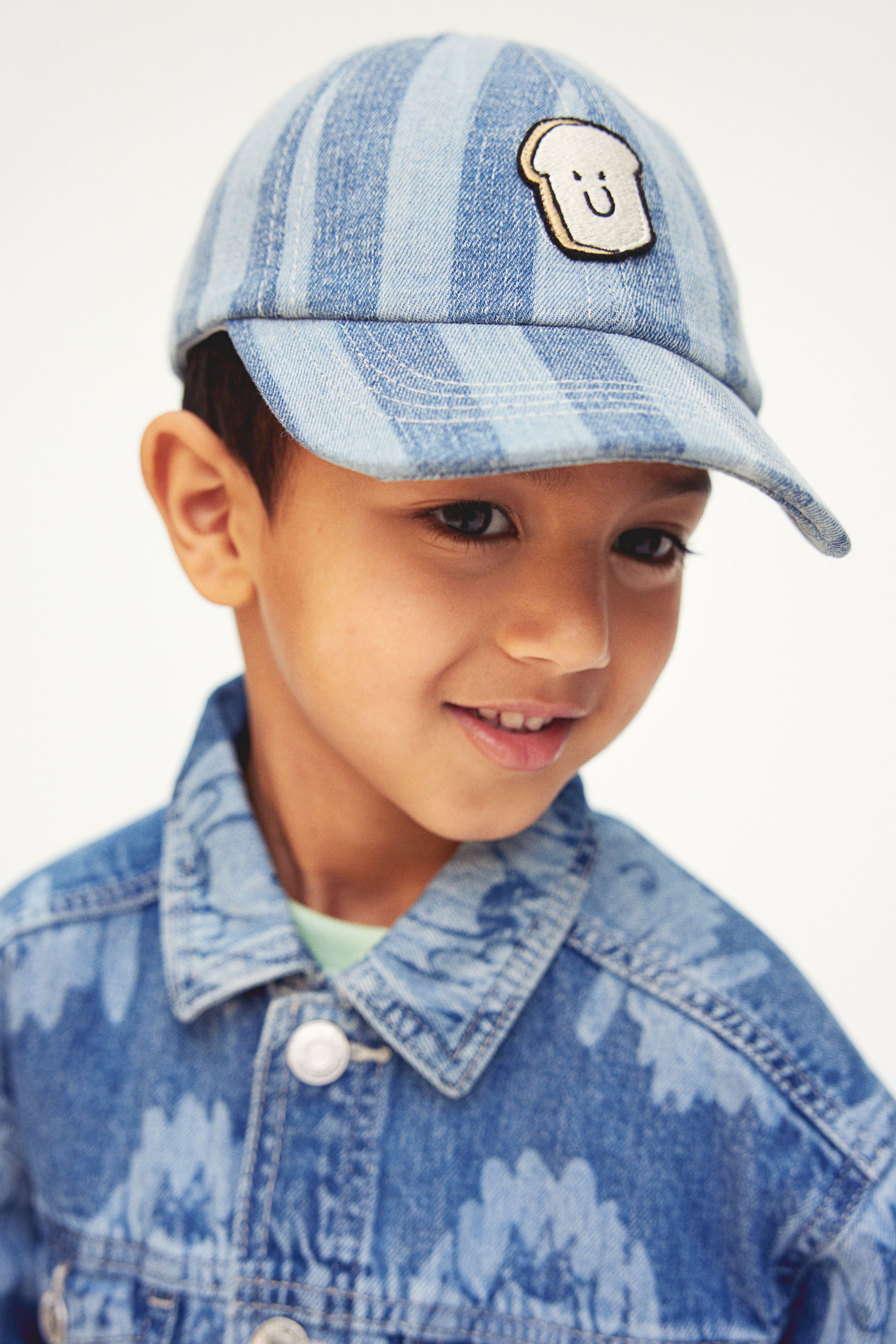 Motif-Detail Denim Cap H&M