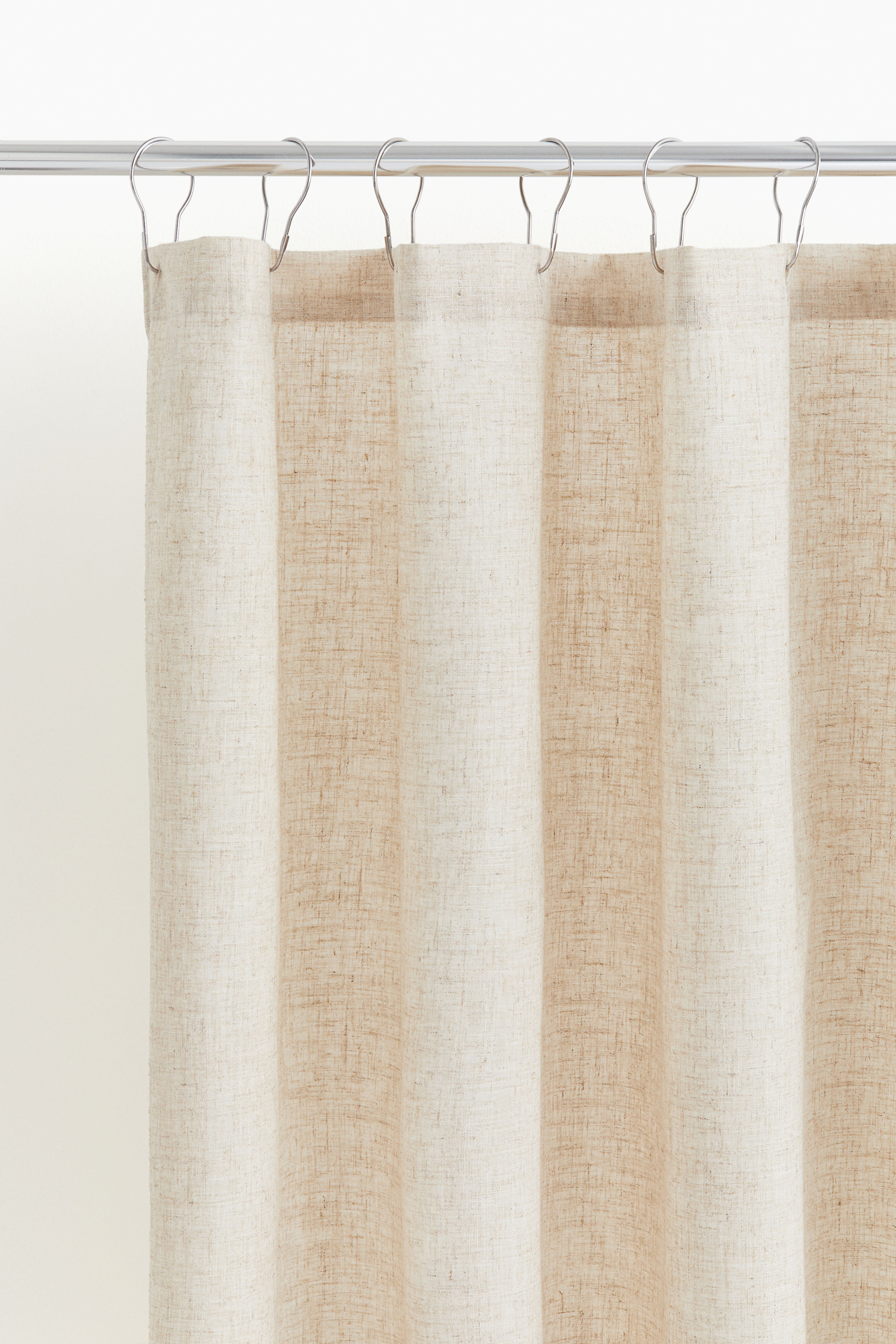 Linen-blend shower curtain H&M