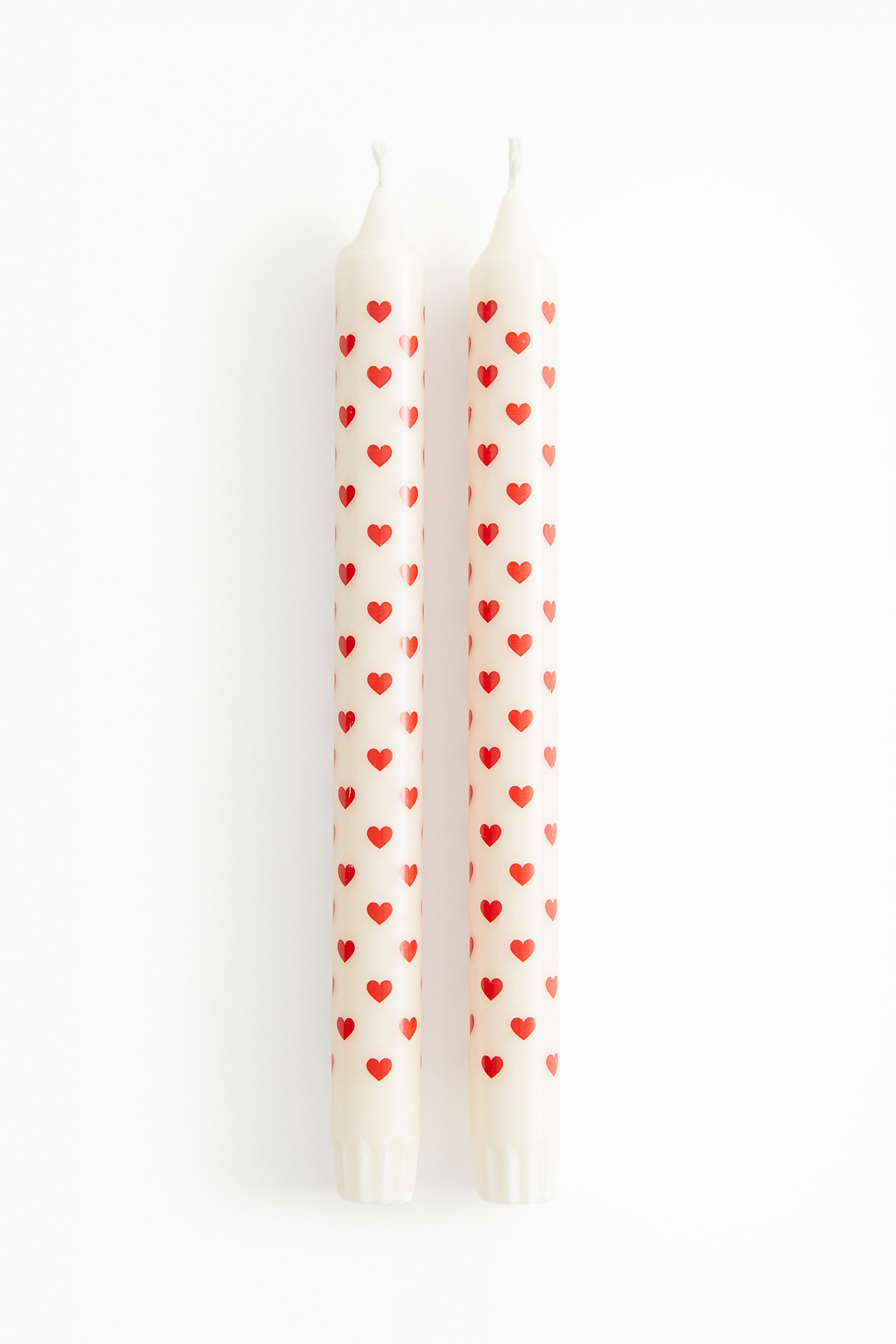 2-pack Patterned Candles H&M