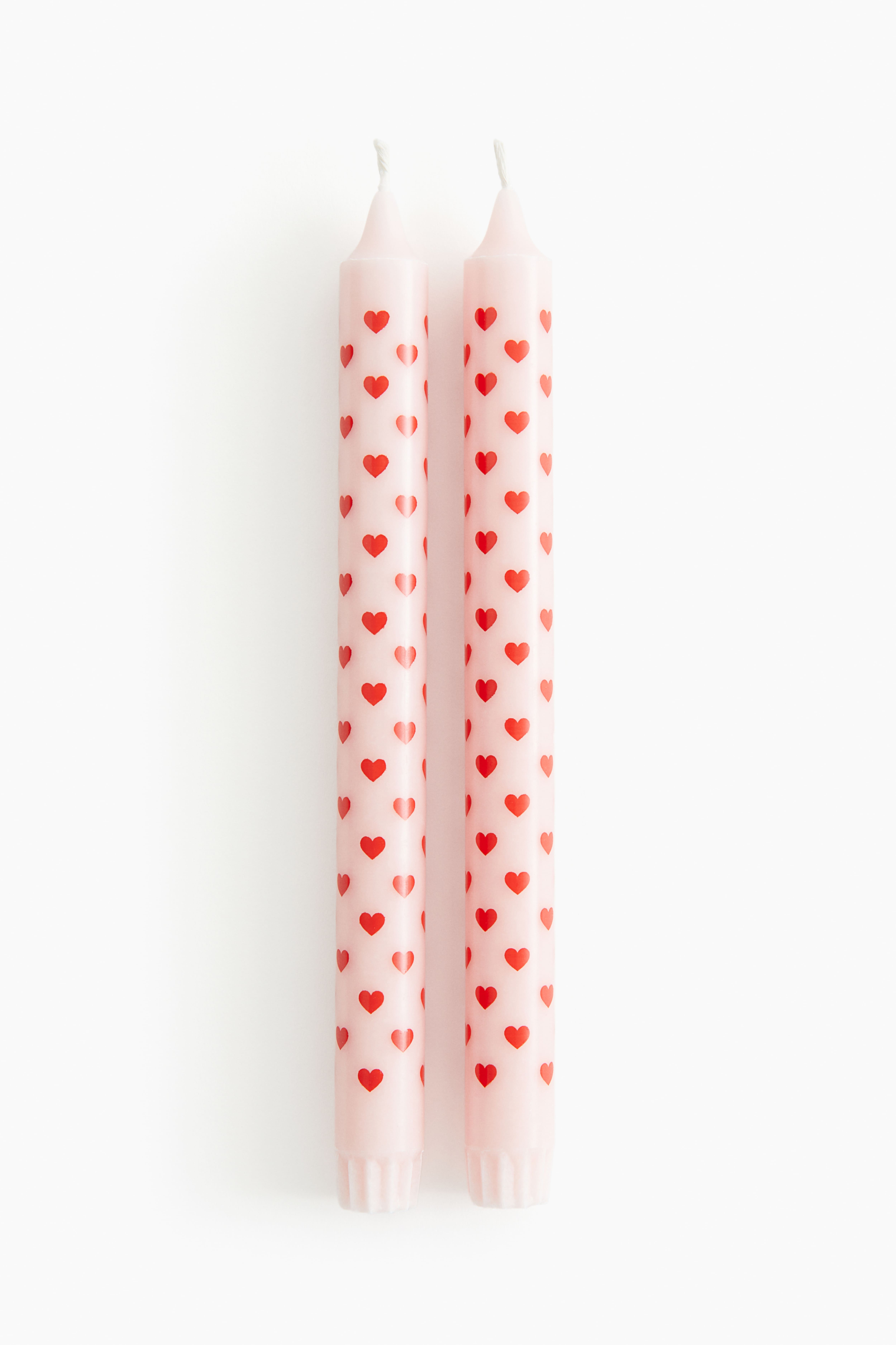 2-pack Patterned Candles H&M